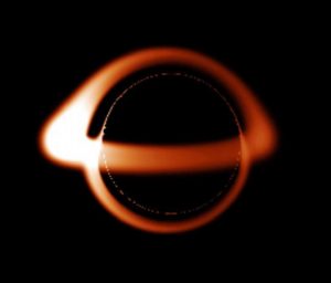 spetto previsto di un buco nero non rotante – Crediti: Brandon Defrise Carter. Wikimedia common